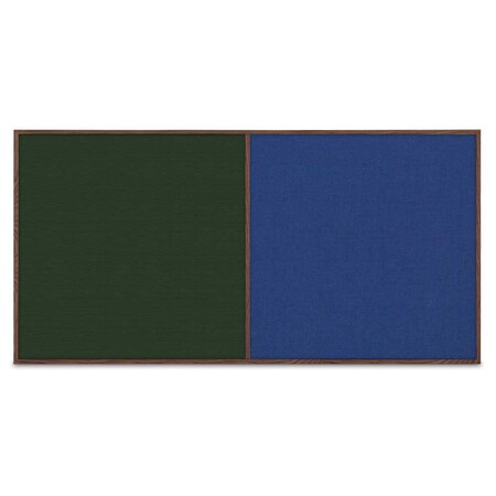 United Visual Products Enclosed Corkboard, 1 Door, 72"x48", 4" Fra UV3412-BLACK-BLACK